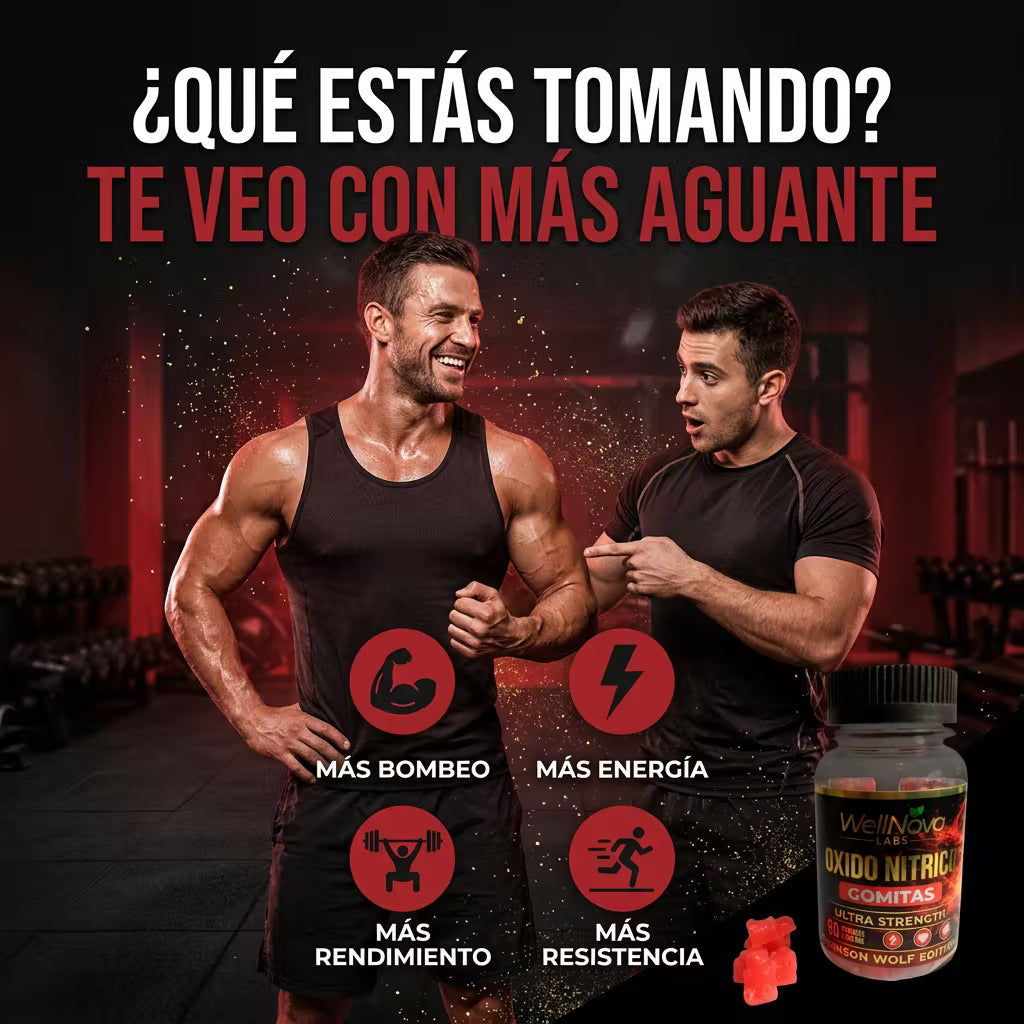 Óxido Nítrico Gomitas: te veo con más aguante
