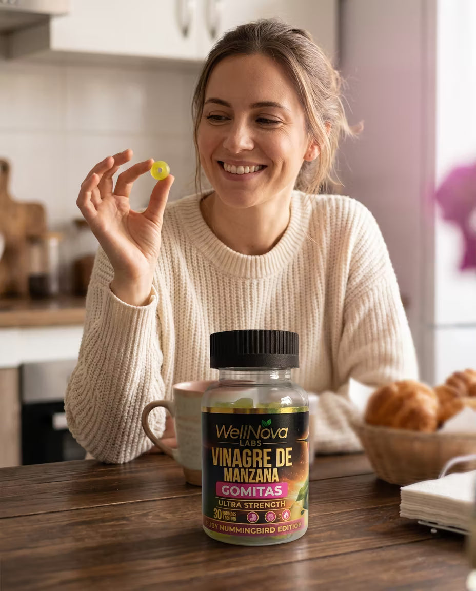 Vinagre de Manzana Gomitas en el desayuno