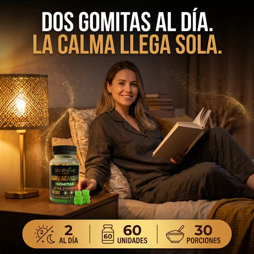 Ashwagandha Gomitas: dos gomitas al día