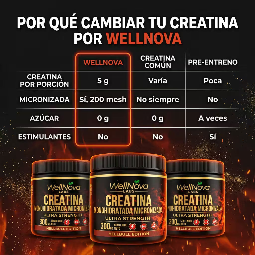 Creatina Hellbull: comparativa