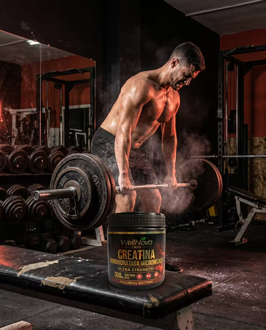 Creatina Hellbull en el gimnasio
