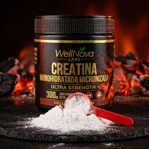 WellNova Labs Creatina Monohidratada Micronizada Hellbull Edition 300 g