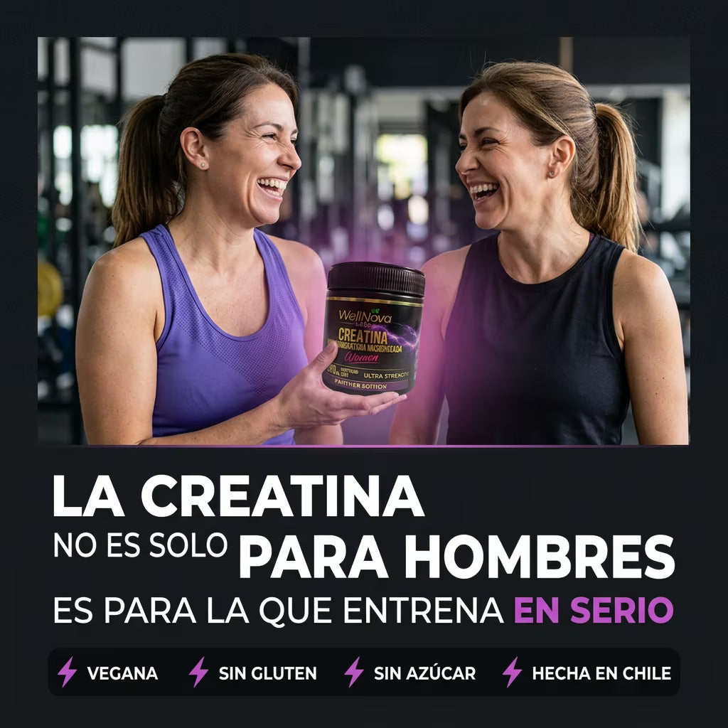 Creatina Women: vegana, sin gluten, sin azúcar