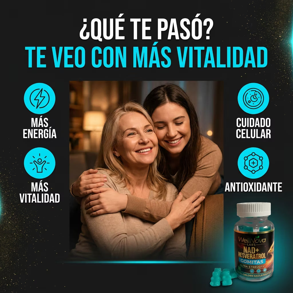 NAD+ Resveratrol Gomitas: te veo con más vitalidad