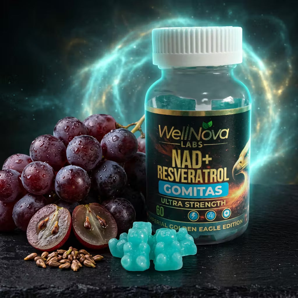 WellNova Labs NAD+ Resveratrol Gomitas Imperial Golden Eagle Edition