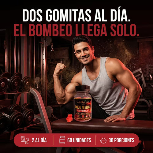 Óxido Nítrico Gomitas: dos gomitas al día